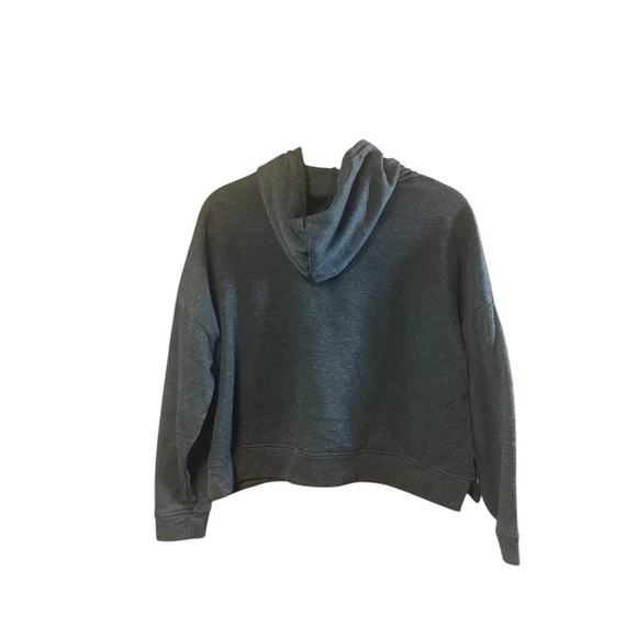 Rae‎ Dunn Coffee Cropped Hooded Sweater - Picture 2 of 5